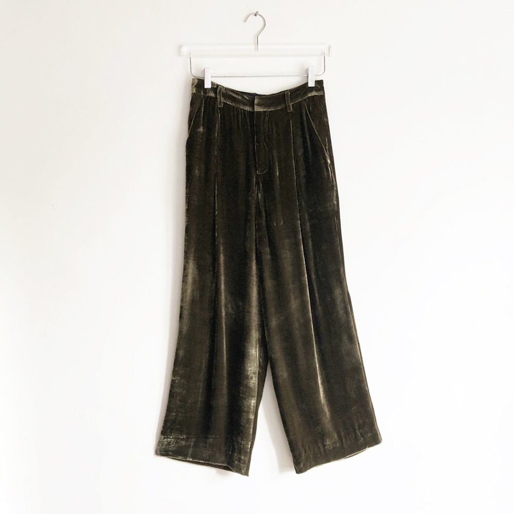 Creatures of Comfort high waist velvet pants 2 4